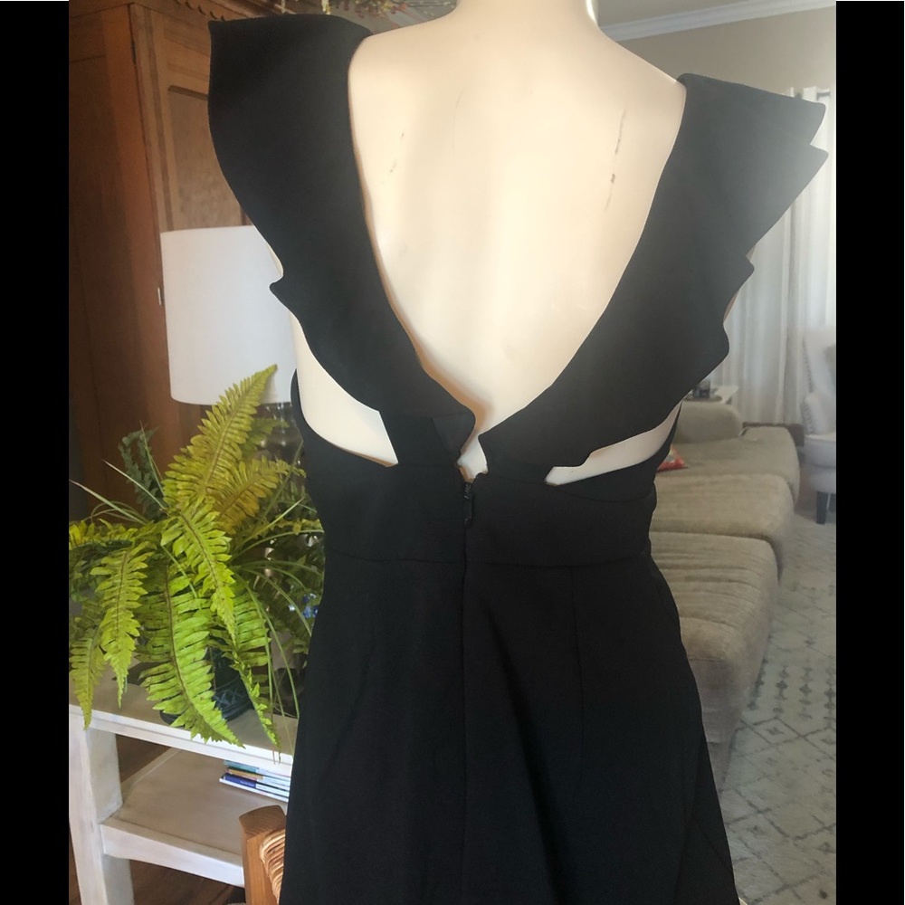 Lulu's Black Ruffle Dress - Picture 2 of 7